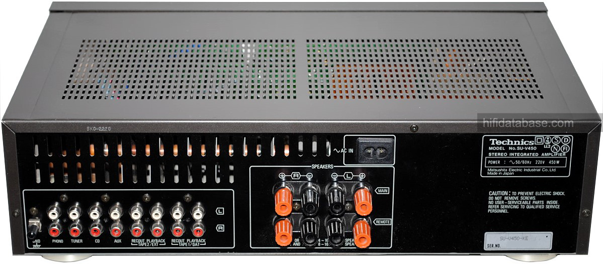 Technics Su V450 Hi Fi Database Amplifiers